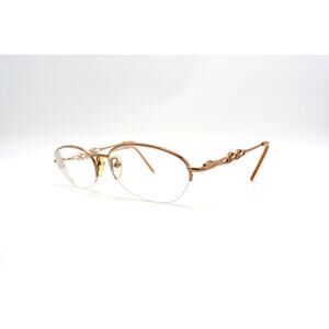 Linda Evans 293 Sand 50-18-135mm Eyeglasses FRAMES ONLY - VERY GOOD CONDITION